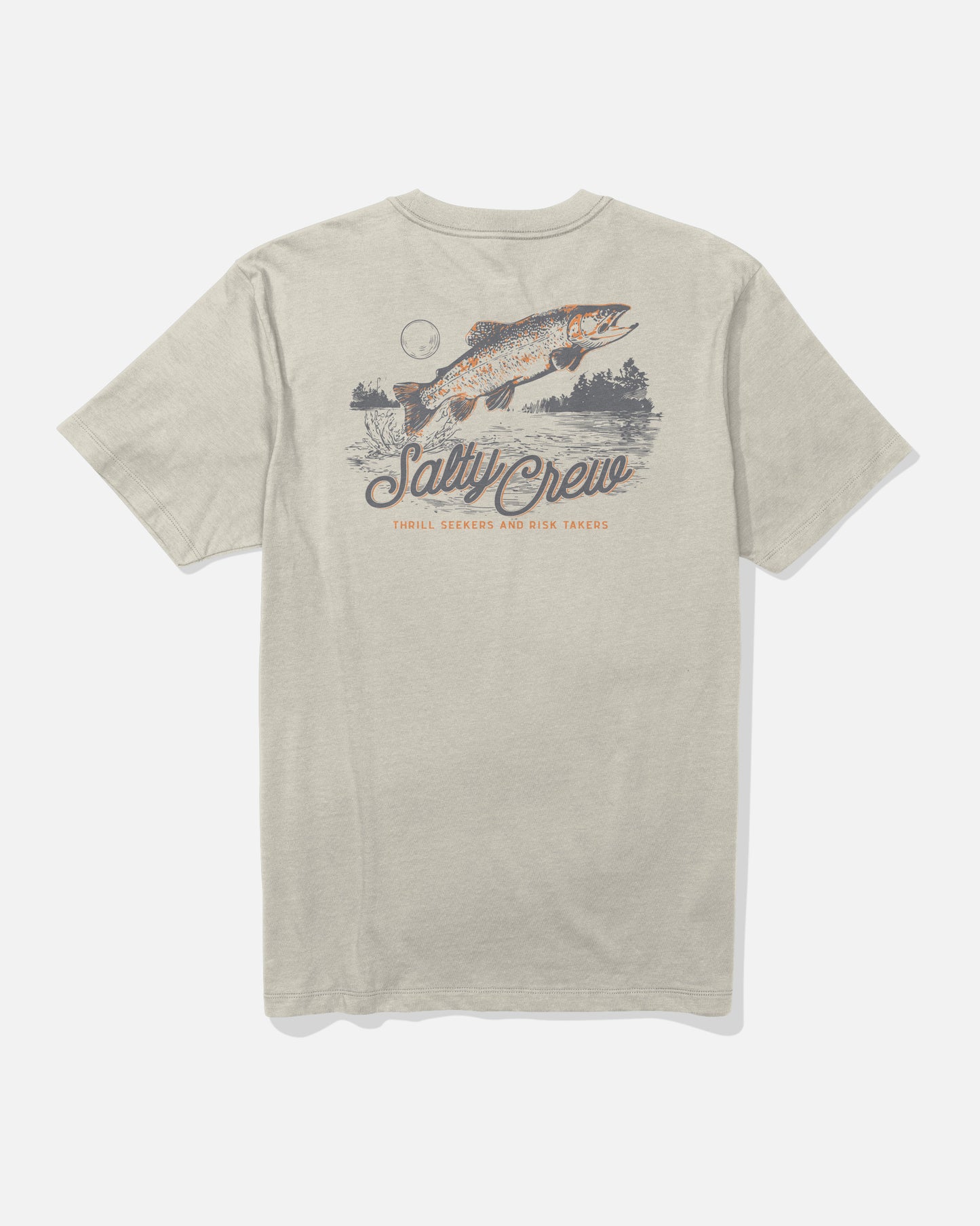 Fish Fest Ss Tee - Moonbeam