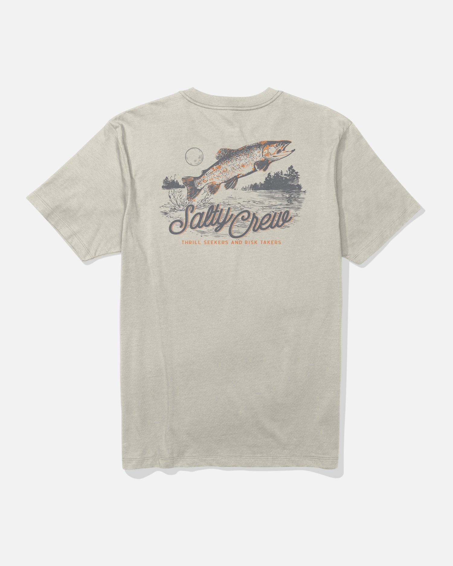 Fish Fest Ss Tee - Moonbeam