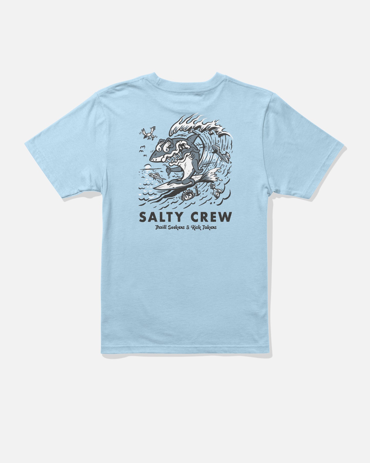 Surf Shark  Ss Tee Kids - Clear Sky