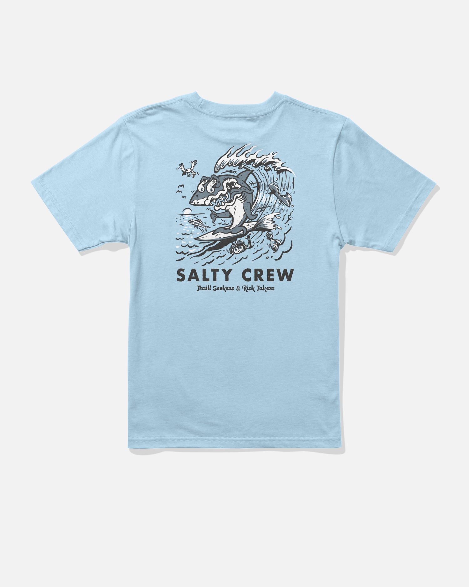 Surf Shark  Ss Tee Kids - Clear Sky