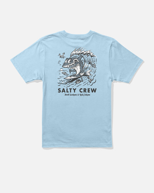 Surf Shark  Ss Tee Kids - Clear Sky