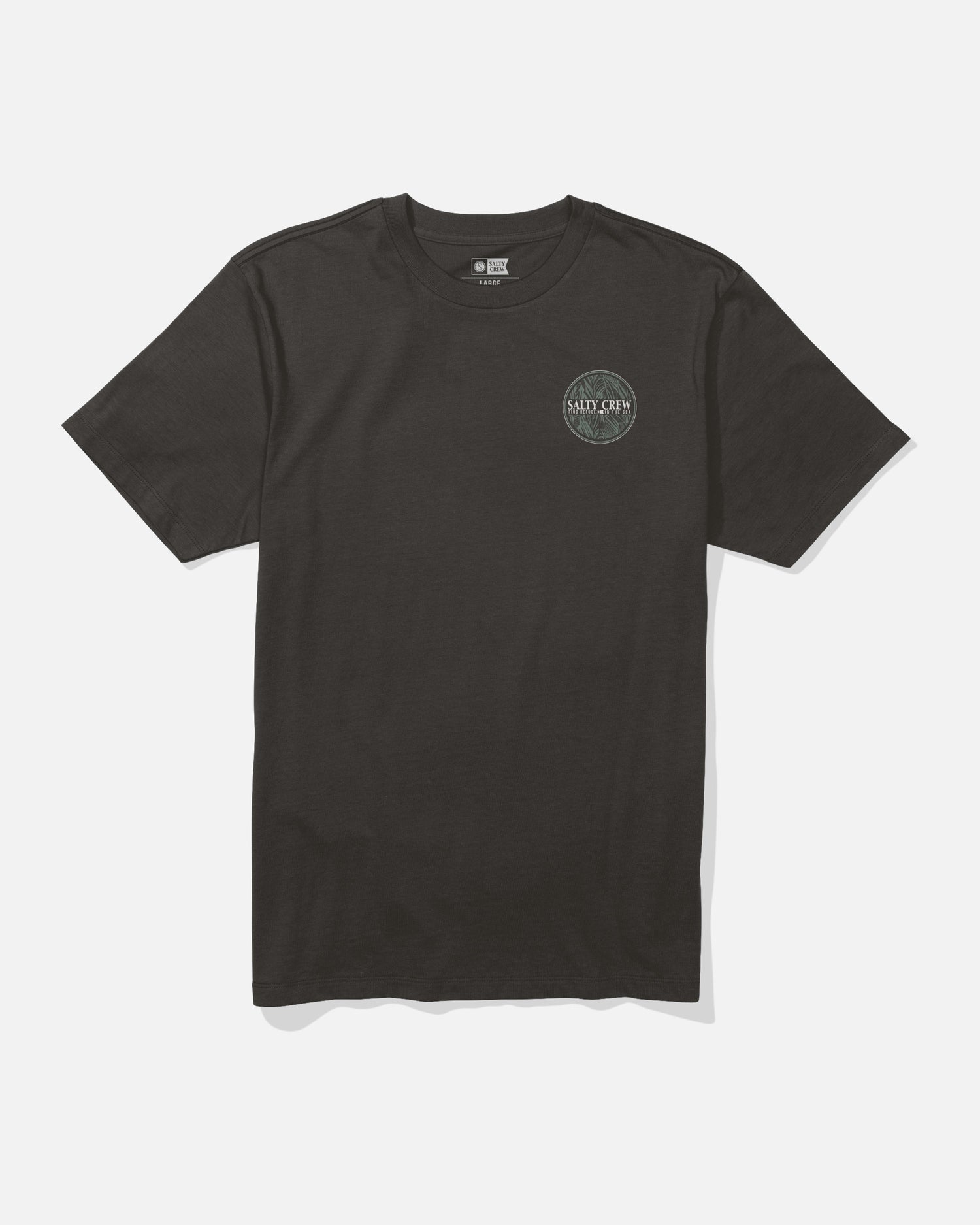 Split Fill Ss Tee - Black