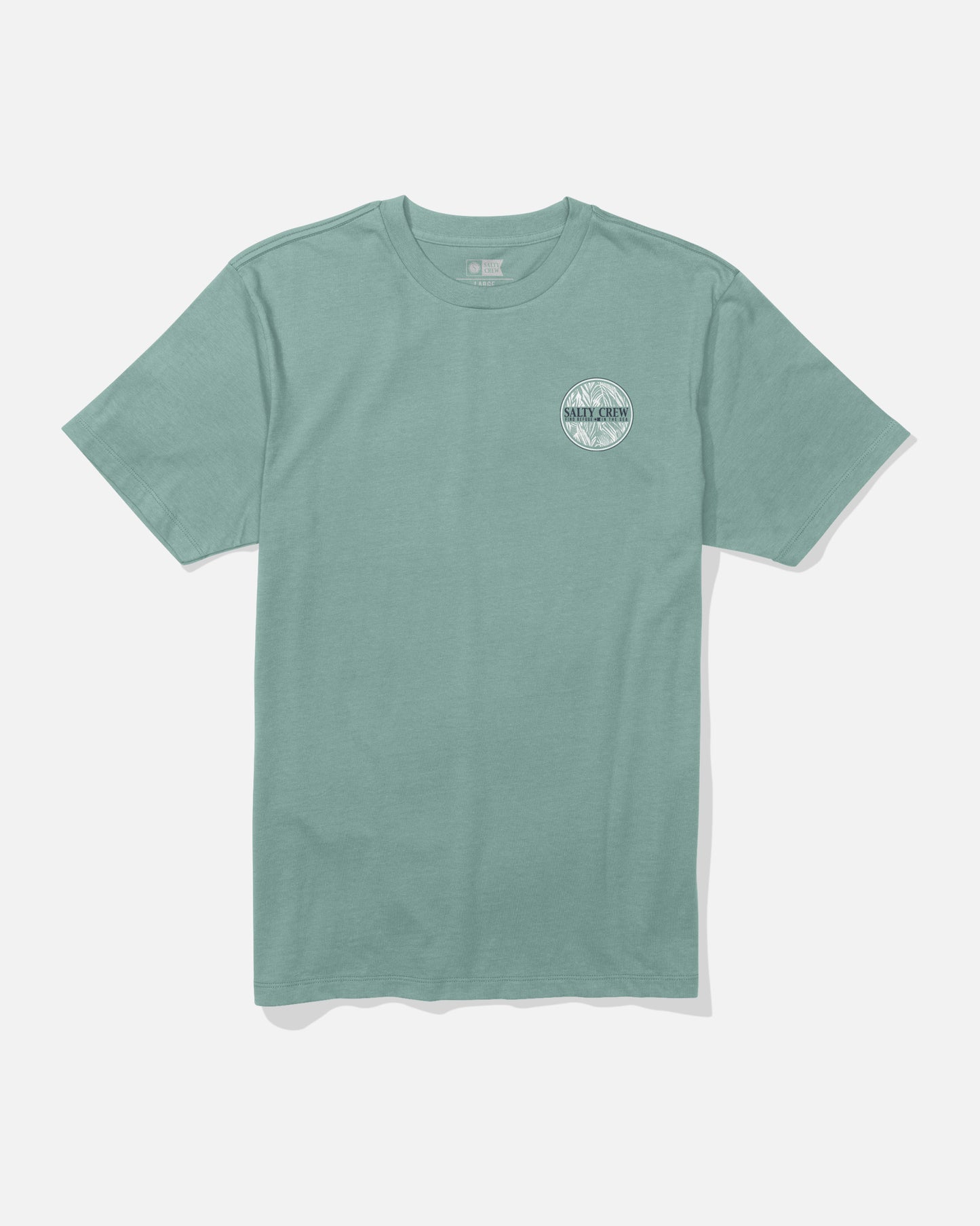 Split Fill Ss Tee - Mackerel