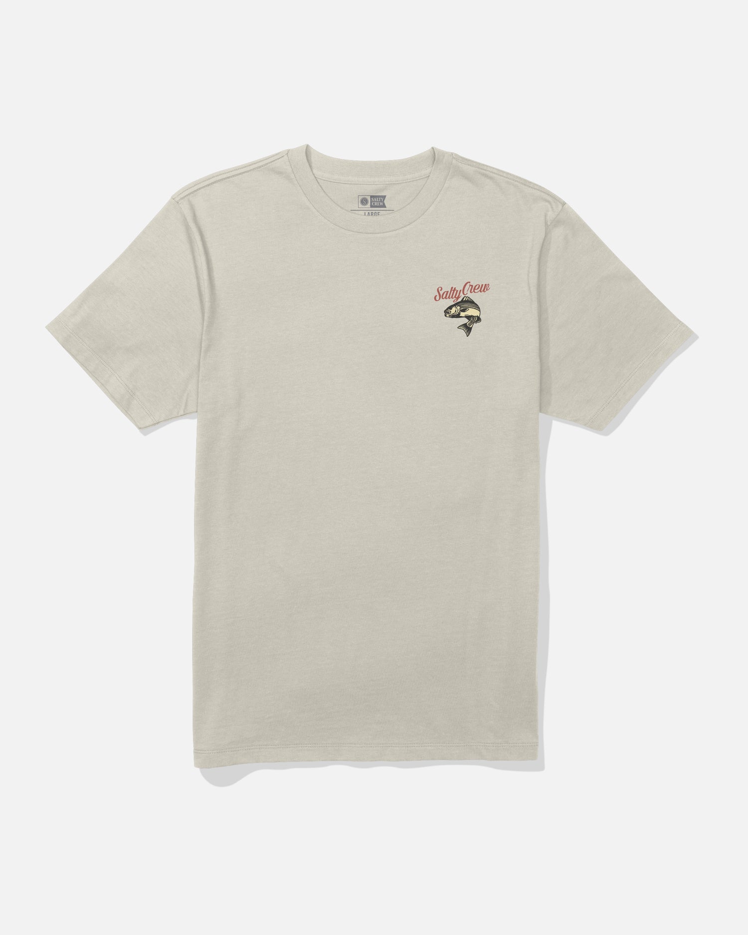Striped Ss Tee - Moonbeam