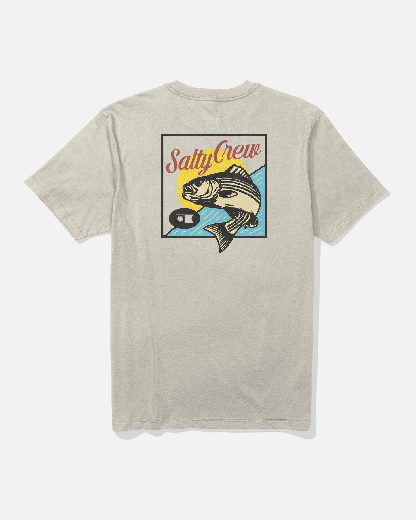 Striped Ss Tee - Moonbeam