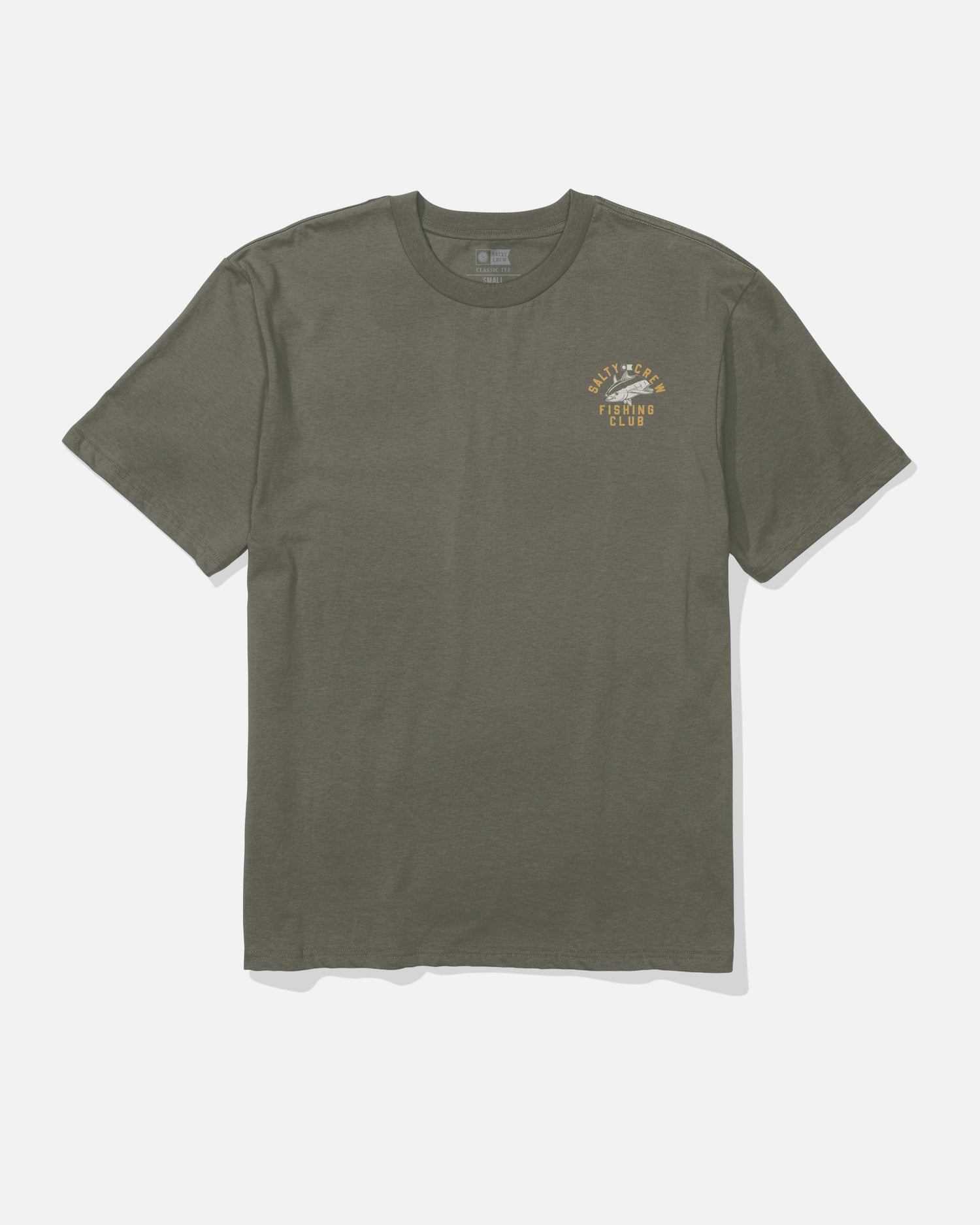 Fish Club Ss Tee - Dusty Olive