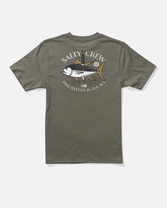 Omakase Ss Tee Kids - Dusty Olive