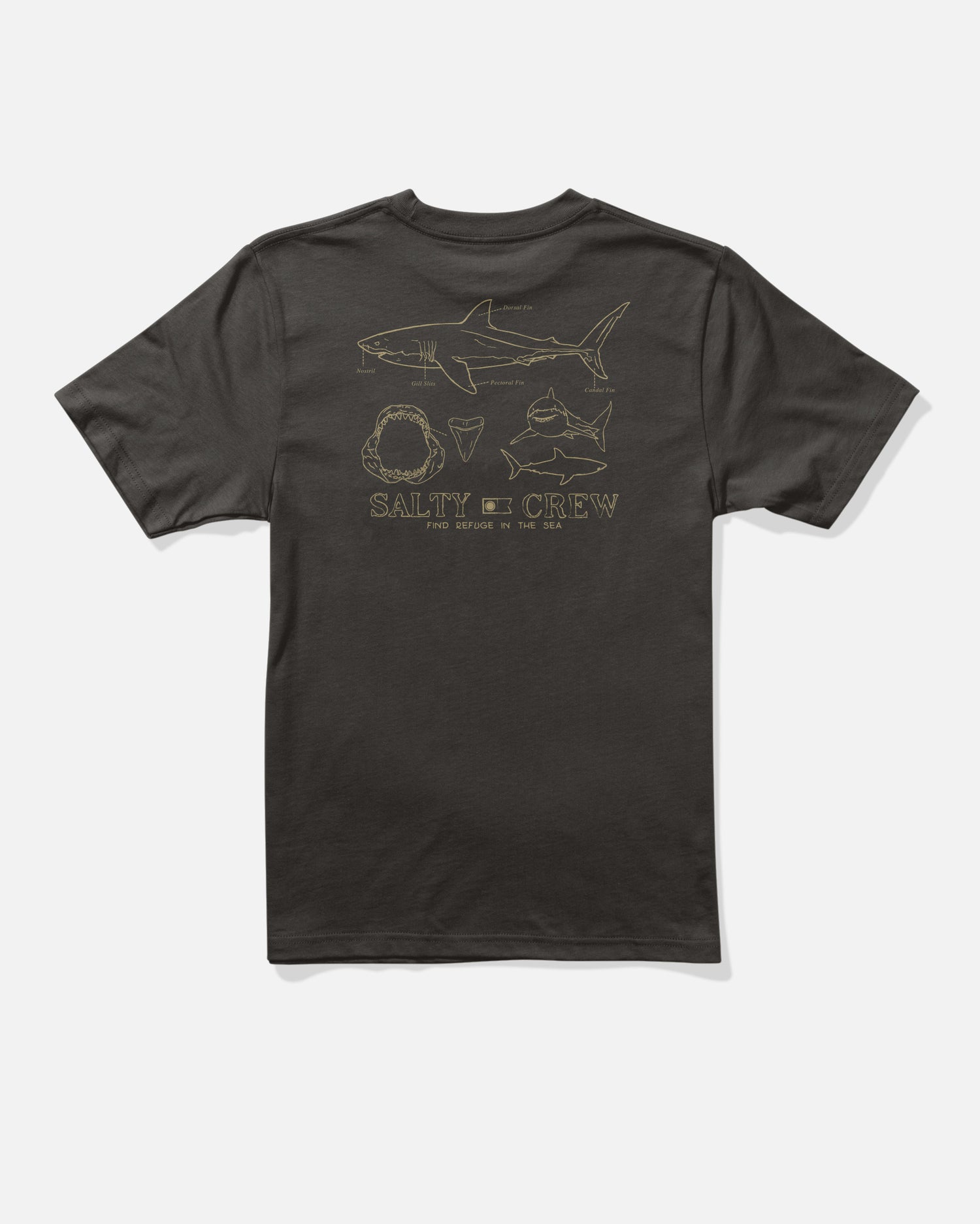 Great White  Ss Tee Kids - Black