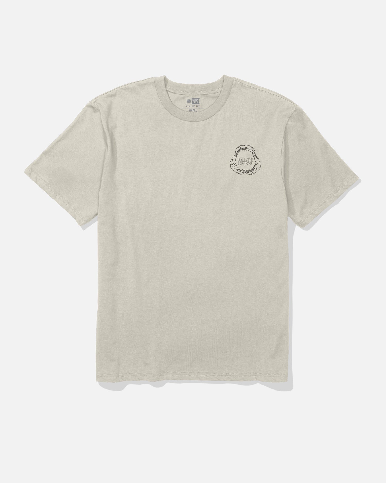 Great Wht Ss Tee - Moonbeam