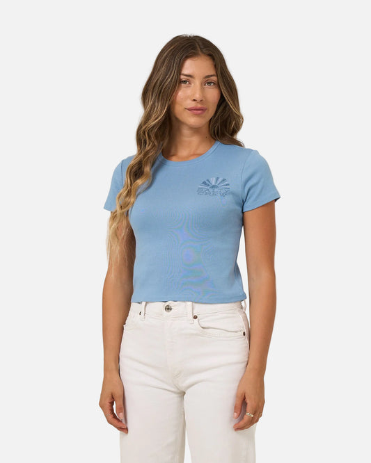 Sunshine Baby Tee - Ash Blue