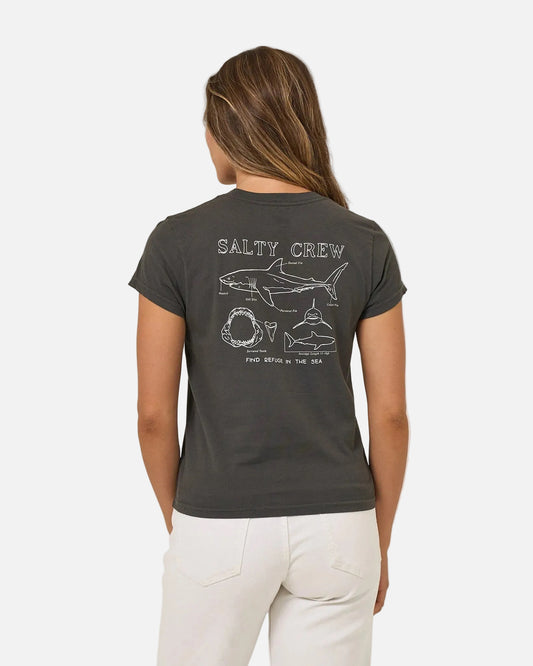 Shark Anatomy Modern Tee - Charcoal