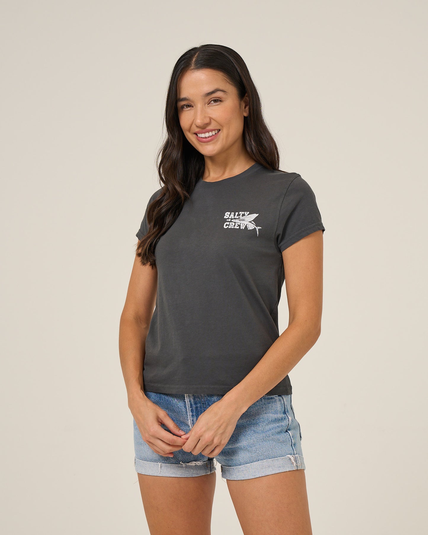 Flyer Modern Tee - Charcoal