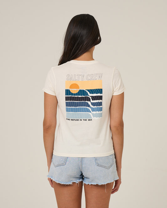 Retro Wave Modern Tee - Off White
