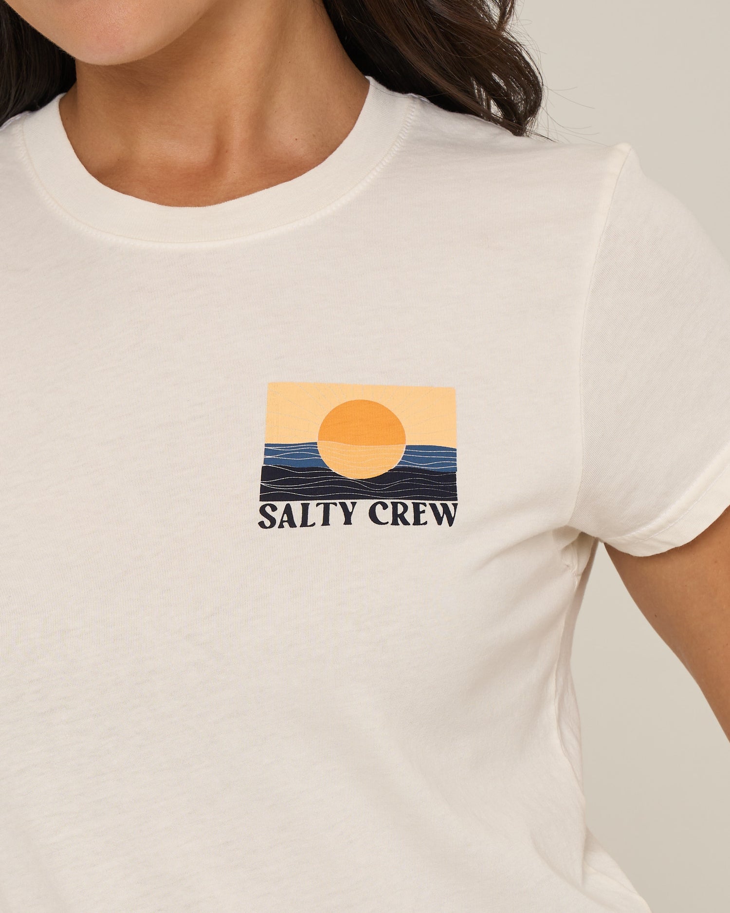 Retro Wave Modern Tee - Off White