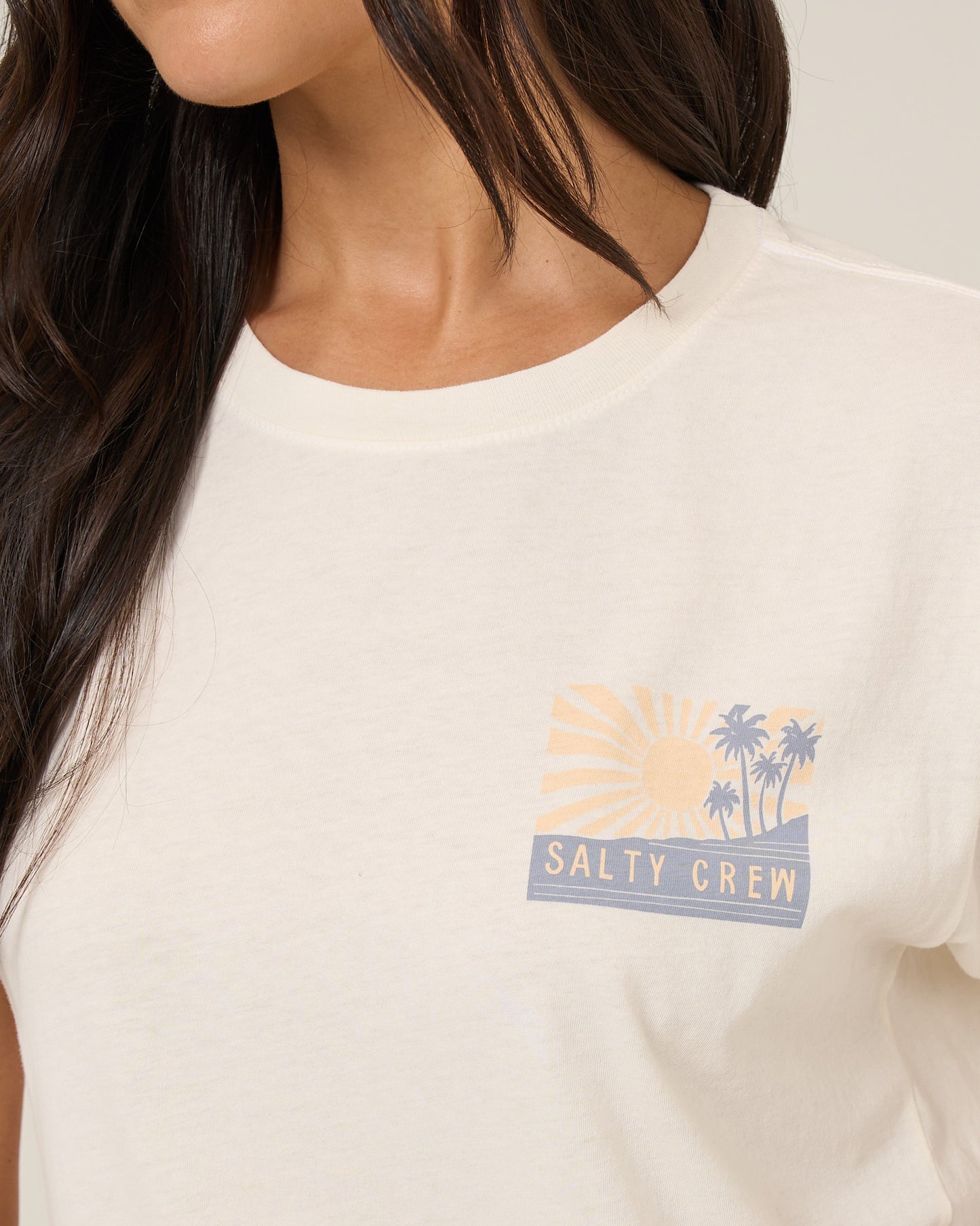 Rise And Smile Bf Tee - Off White