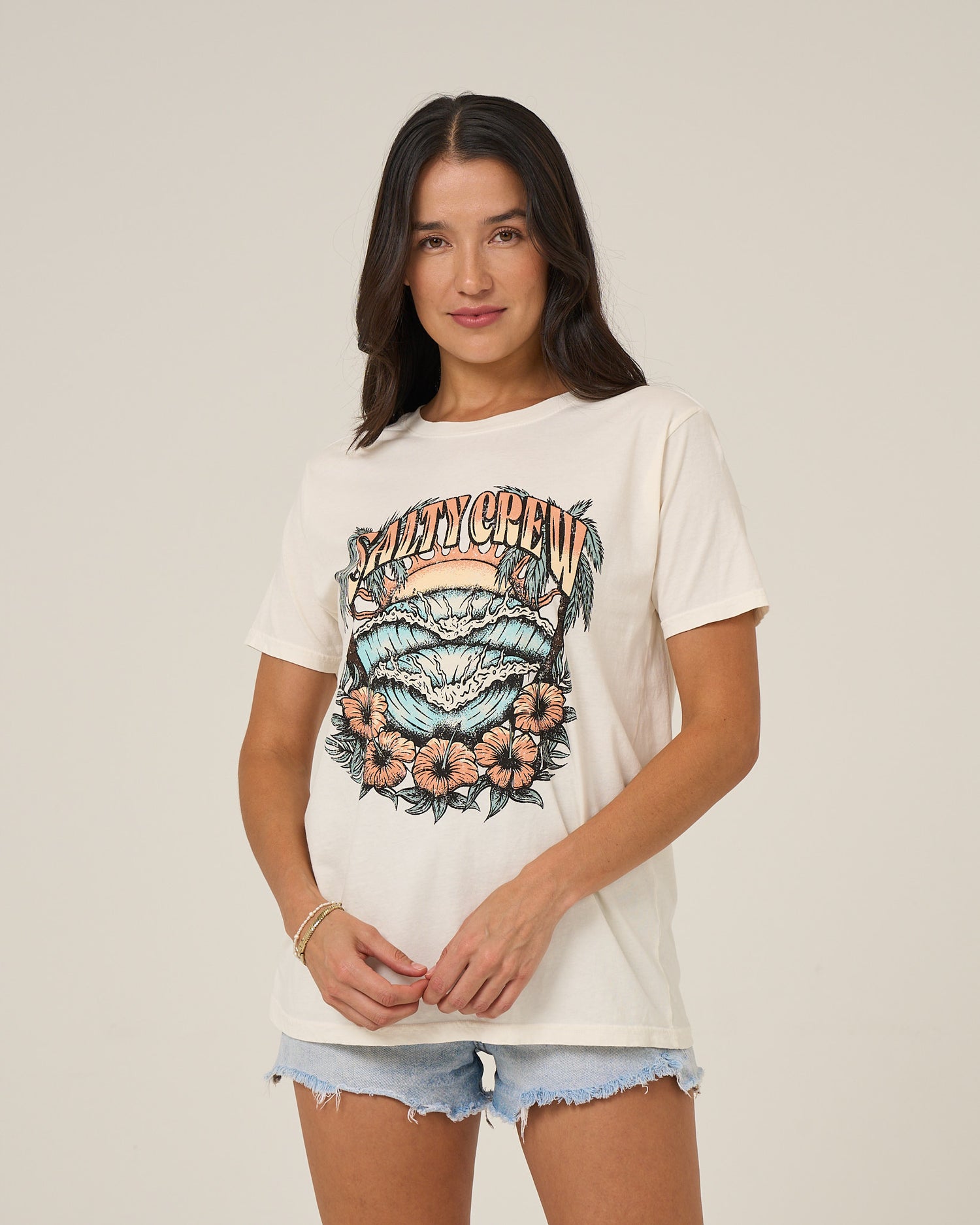 Sc Tour Bf Tee - Off White