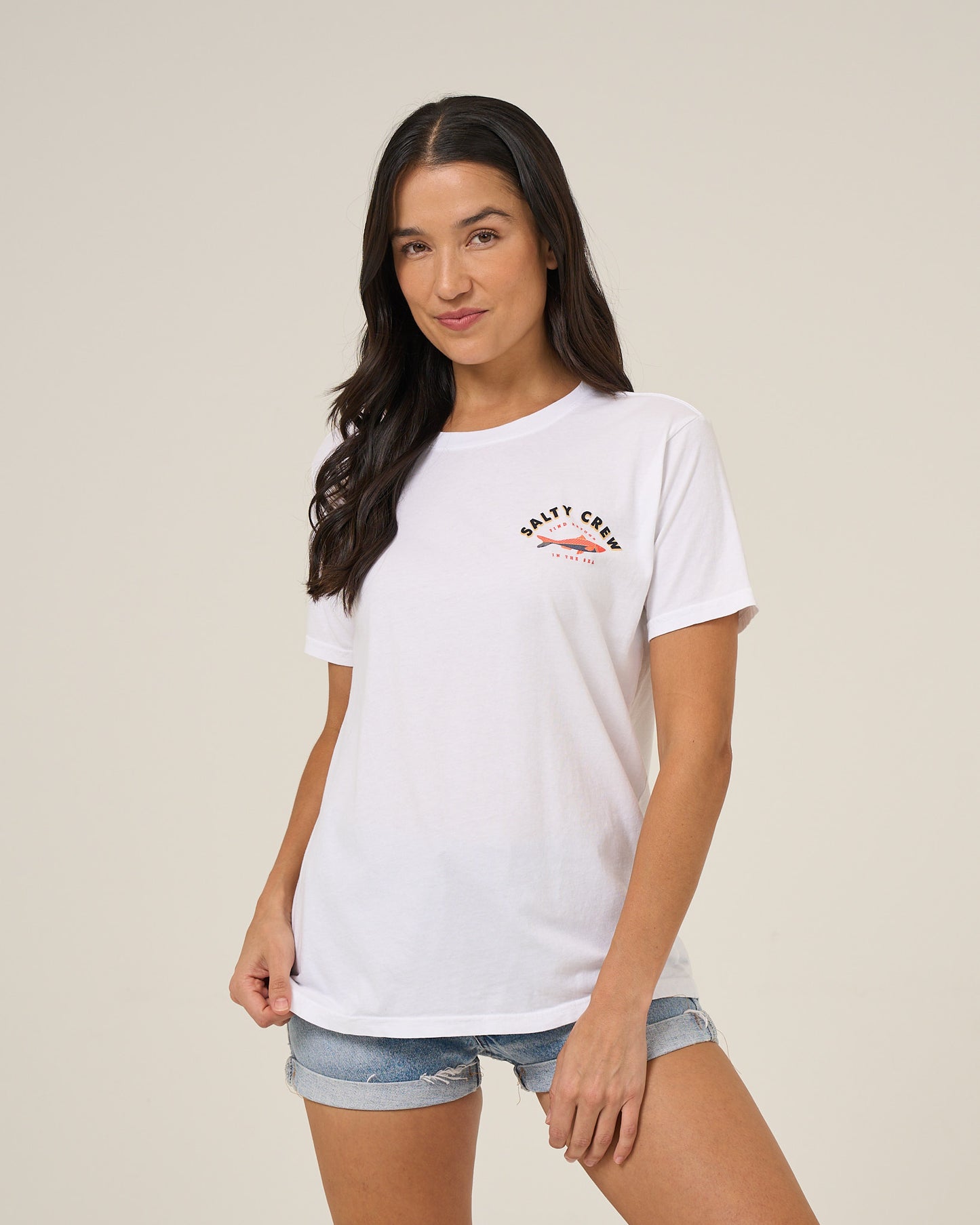 Salty Sardine Bf Tee - White