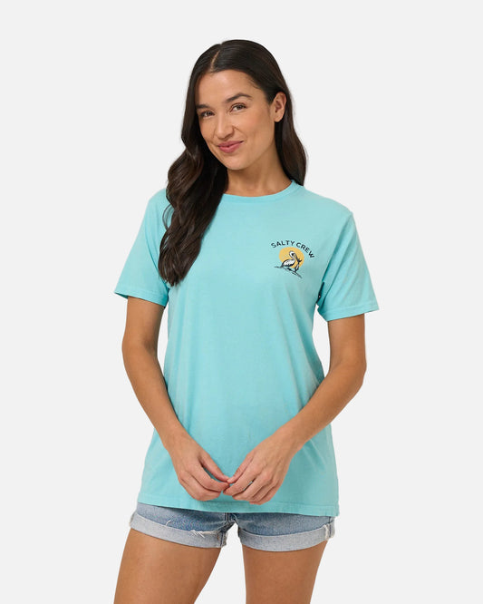 Beach Hut Bf Tee - Aquamarine