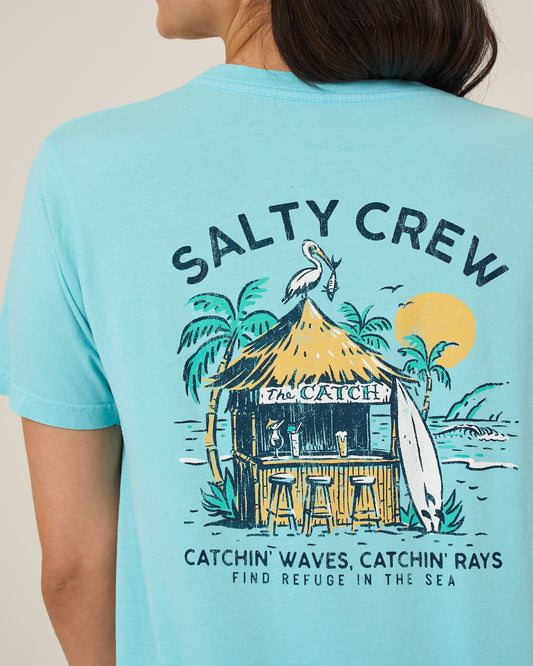 Beach Hut Bf Tee - Aquamarine
