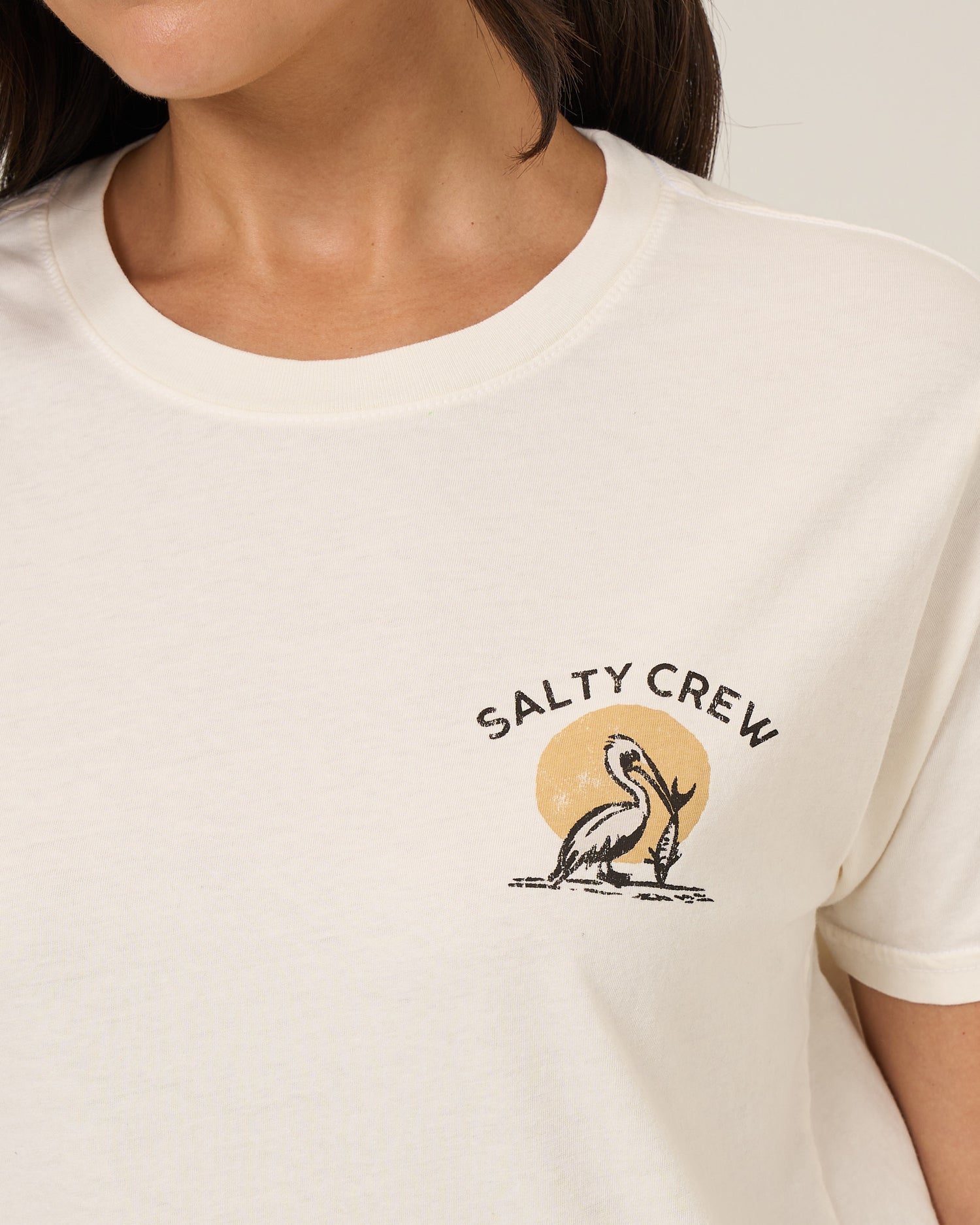 Beach Hut Bf Tee - Off White