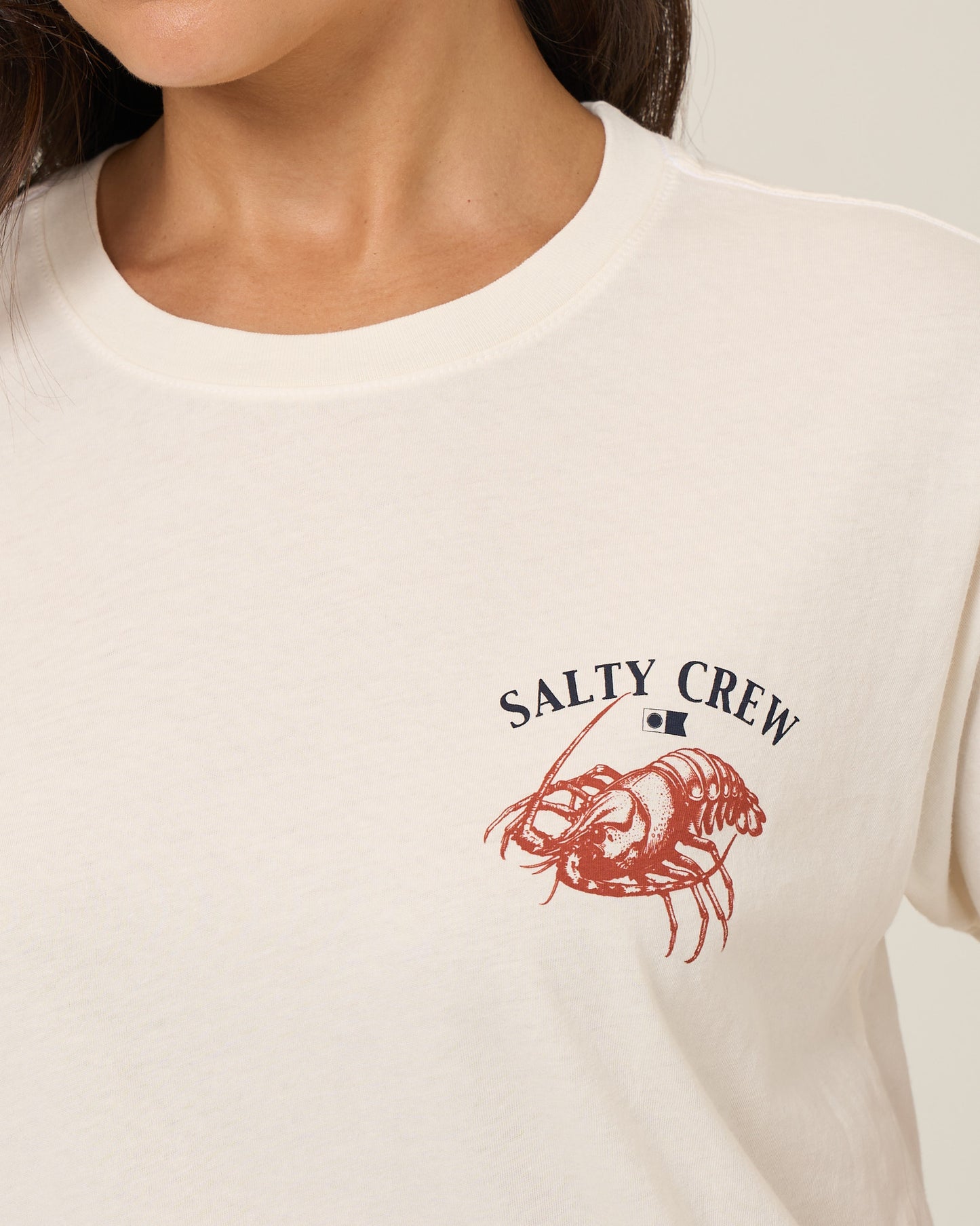 American Catch Bf Tee - Off White