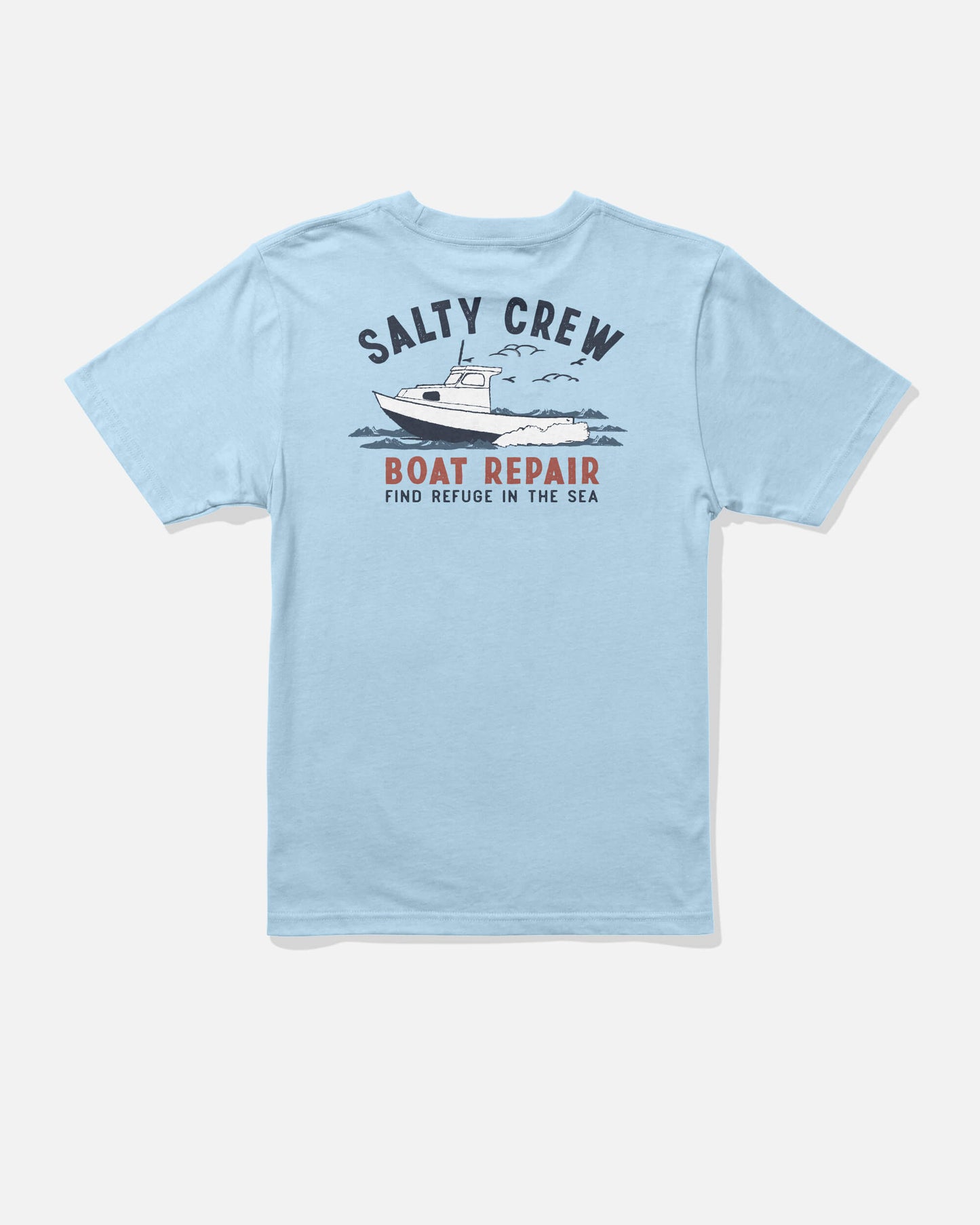 Boat Repair  Ss Tee Kids - Clear Sky