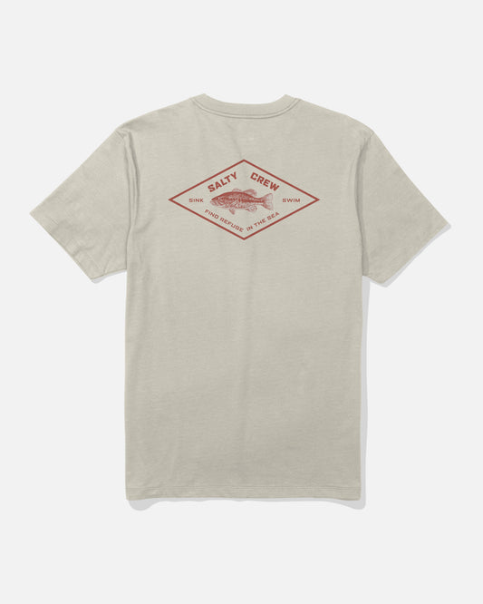 Diamond Bass Ss Tee - Moonbeam