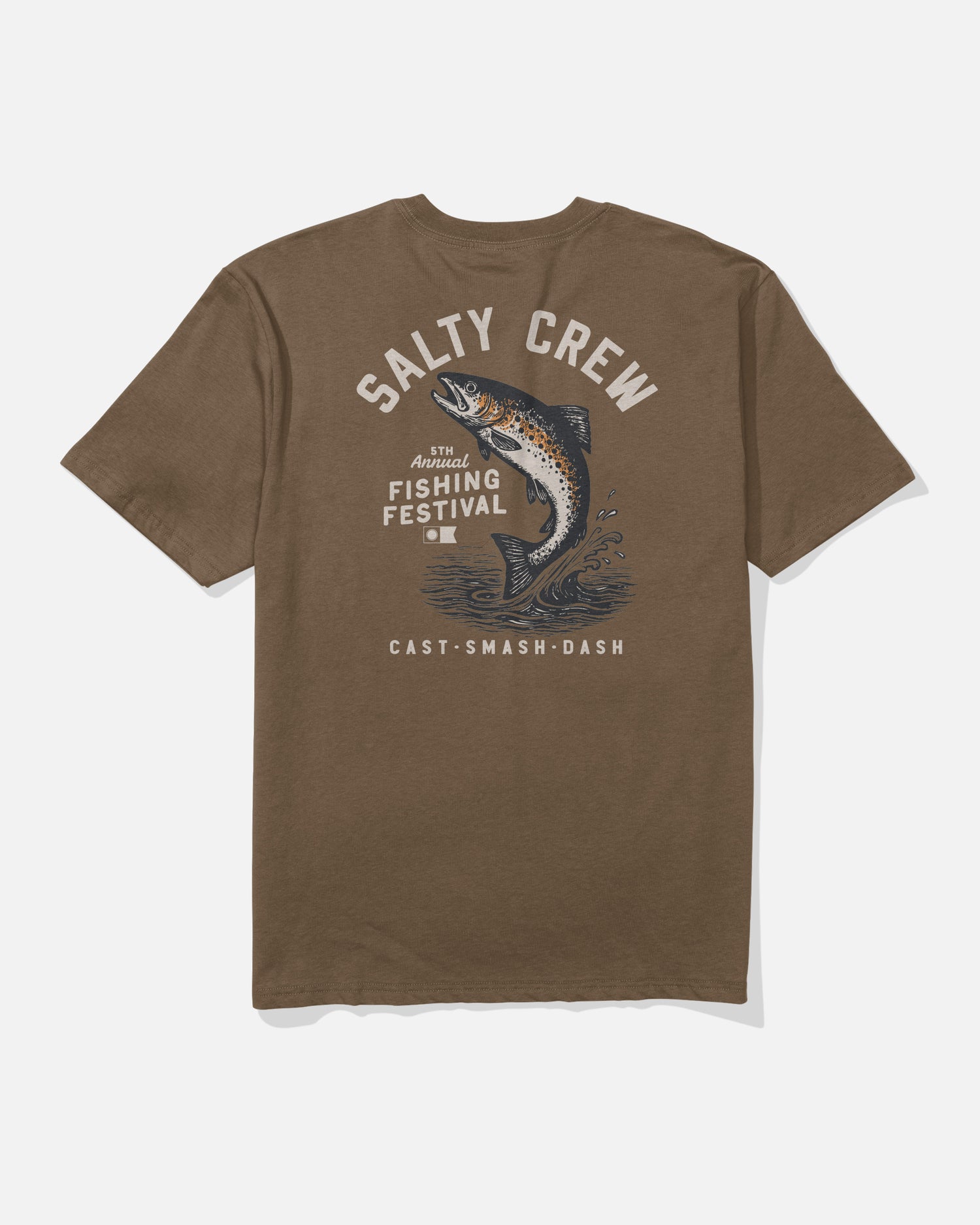 Trout Ss Tee - Sepia
