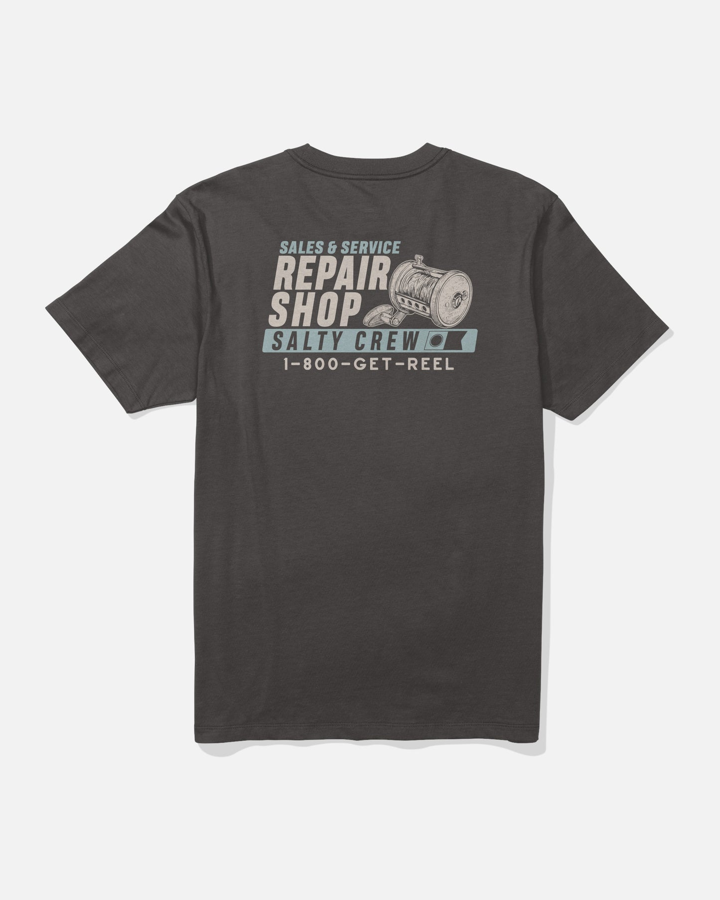 Reel Repair Ss Tee - Dark Grey