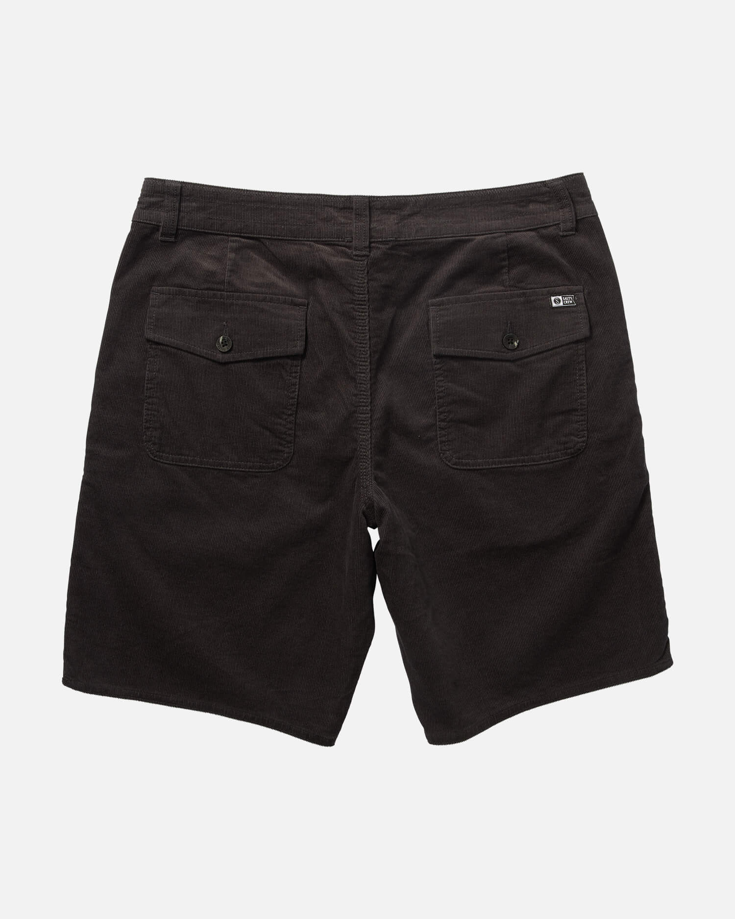 Salty Crew Hombres - Pantalones cortos de pana Boneyard - Charcoal