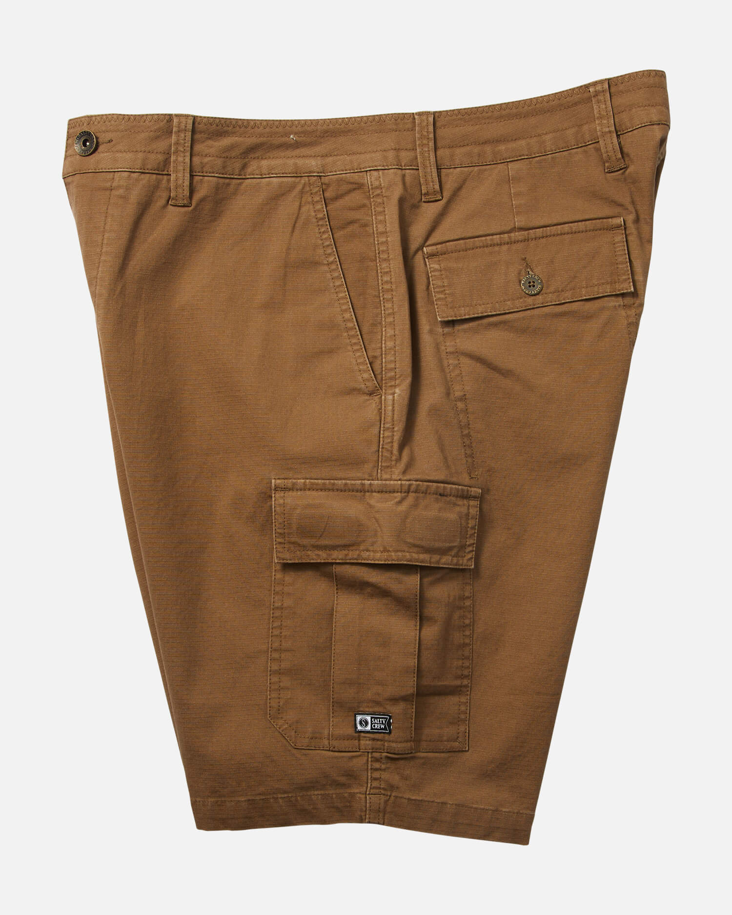 Salty Crew Uomo - Pantaloncini Trooper Ripstop Cargo - Caffè