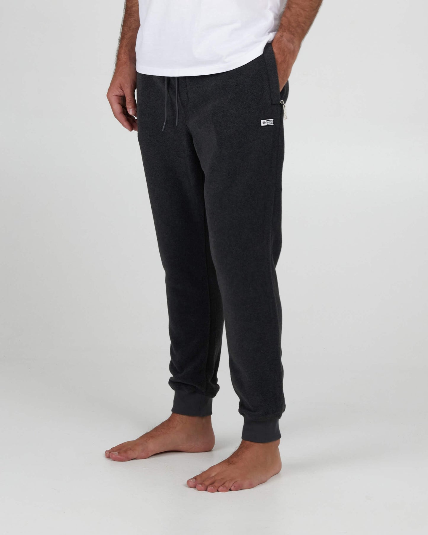 Salty Crew Homens - Swellter Polar Fleece  Pant  - Charcoal Heather