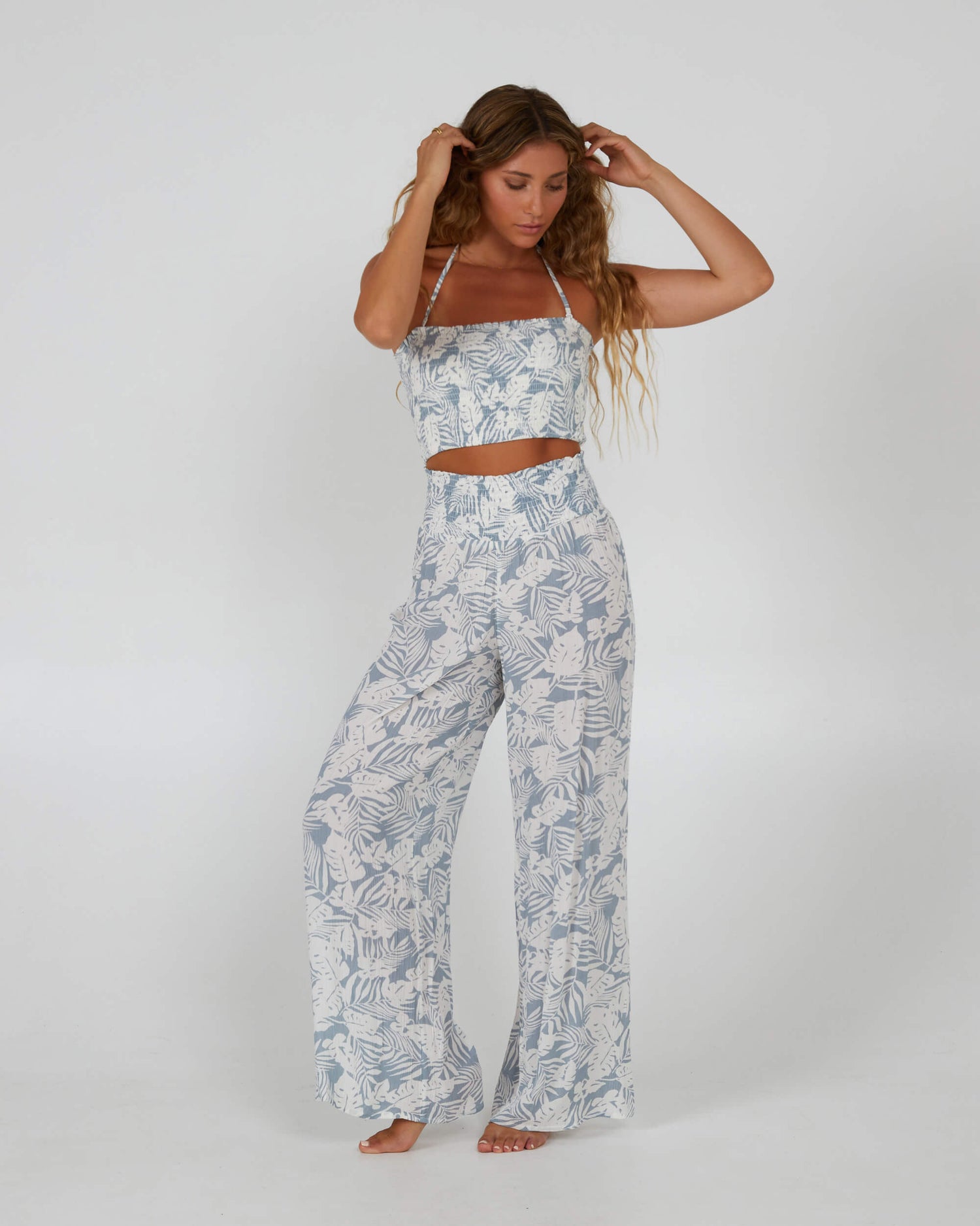 Salty Crew Mulher - Praia do Continente Pant - Mar Blue