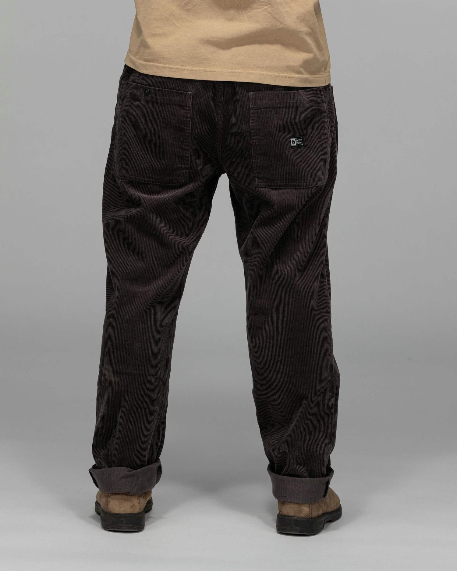 Salty crew PANTS Cruiser Cord Pants - Charcoal in Charcoal