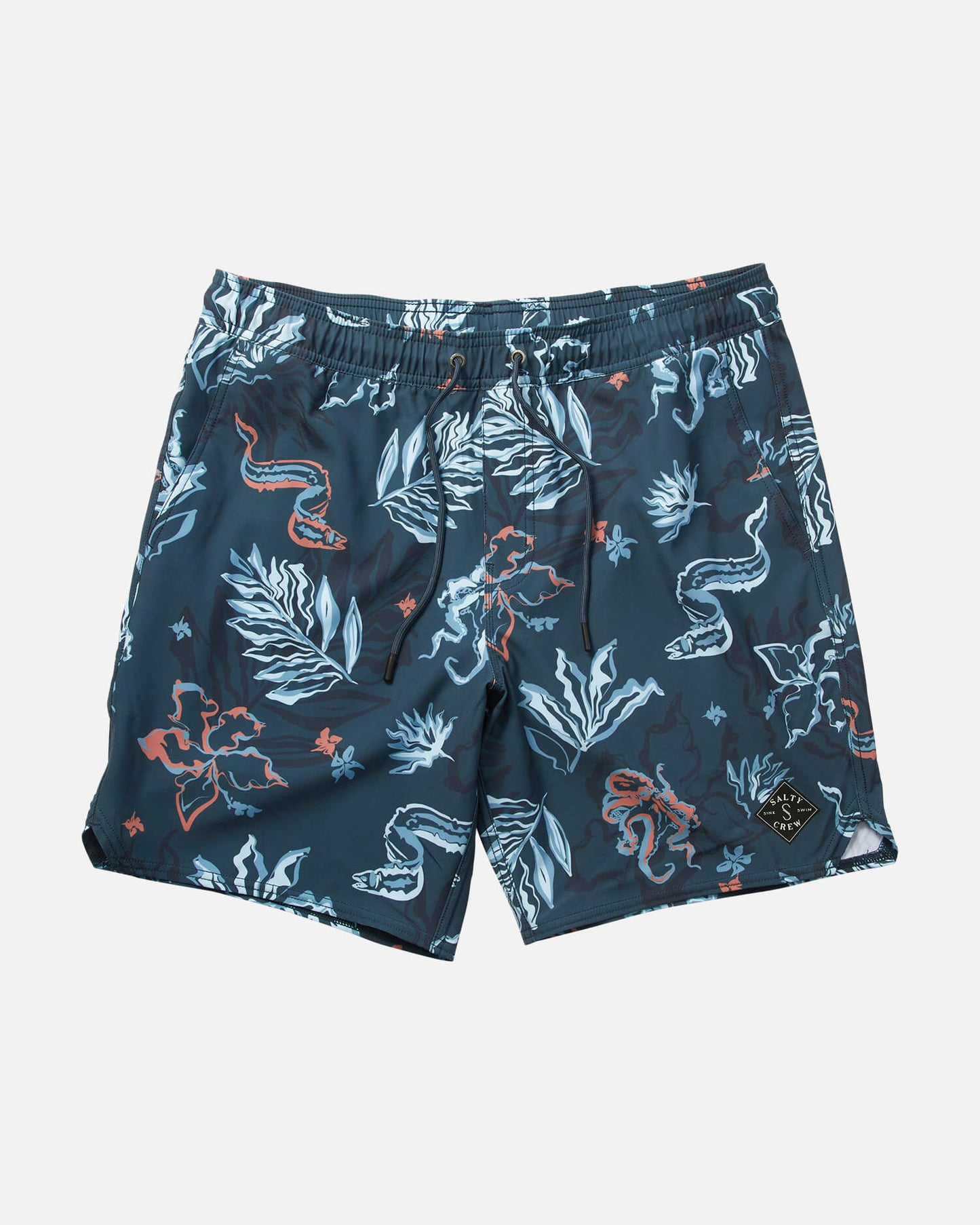 Salty Crew Homem - Lowtide Elástico Boardshort - Ardósia escura