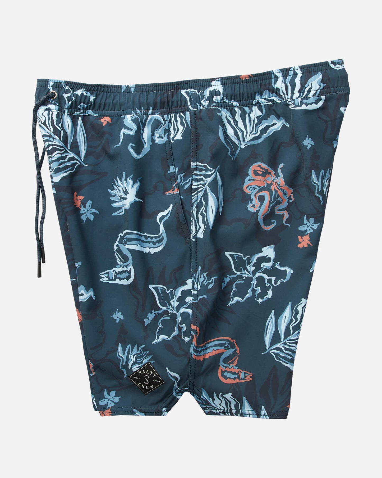 Salty Crew Uomo - Lowtide Elastico Boardshort - Ardesia scuro