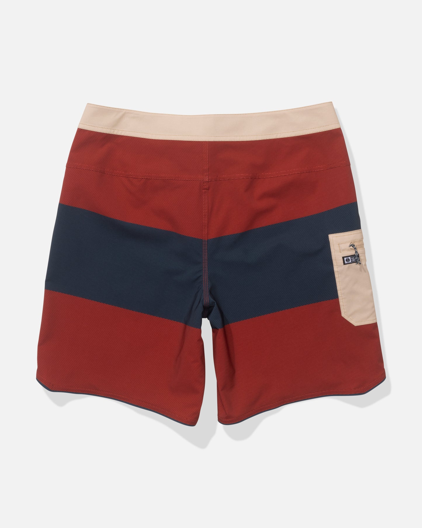 Session Blocked Boardshort - Washed Red