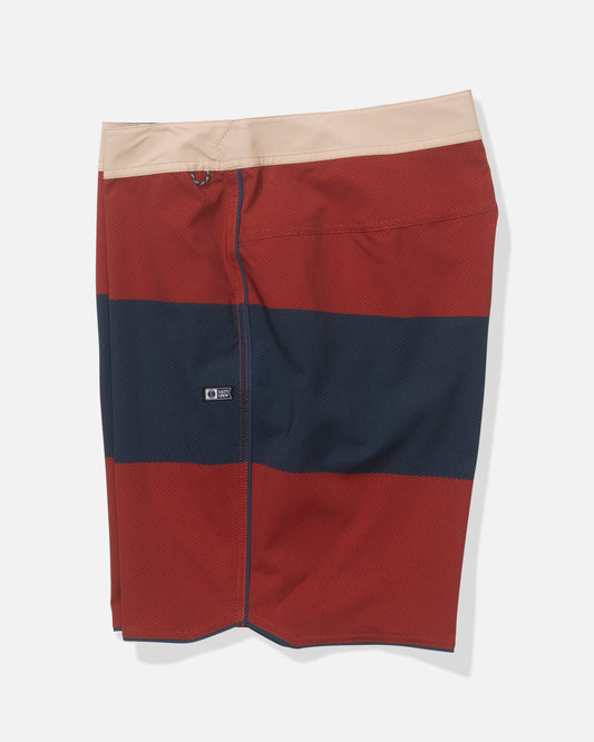 Session Blocked Boardshort - Washed Red