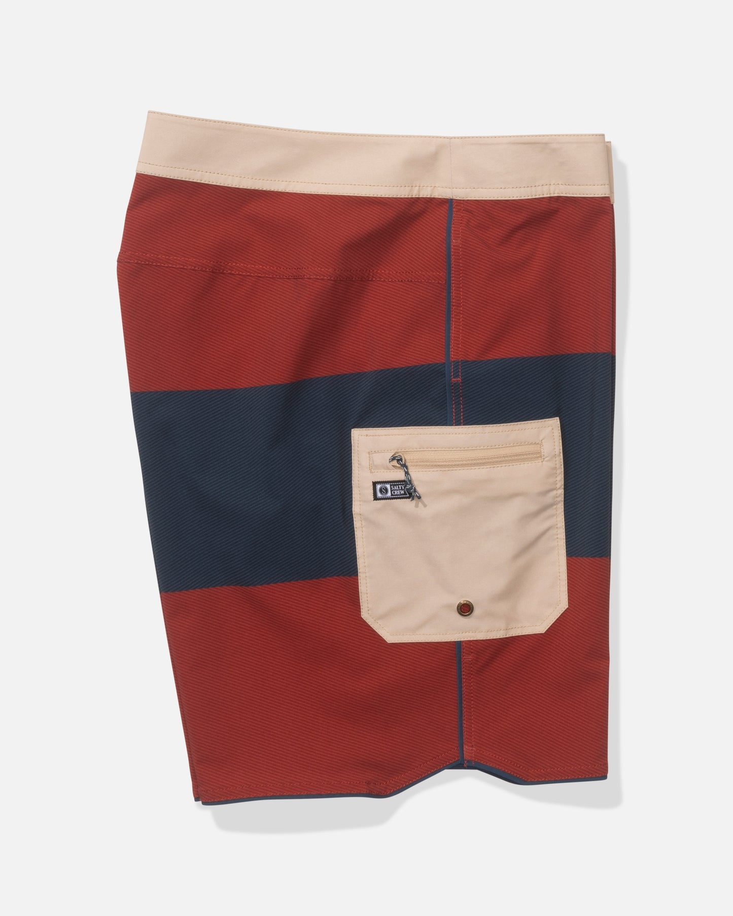 Session Blocked Boardshort - Washed Red