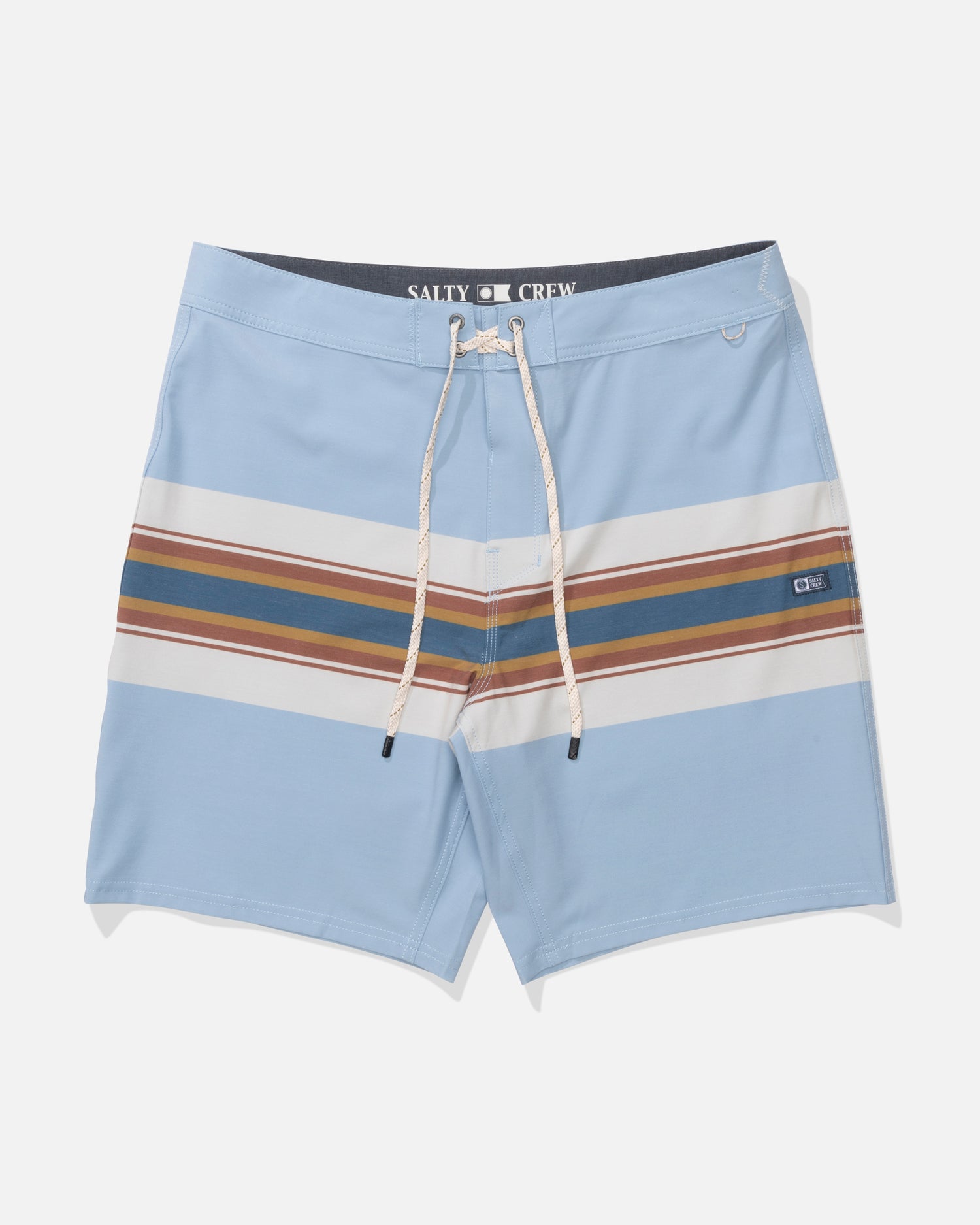Crew Stripe Boardshort - Coast Blue