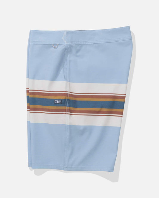 Crew Stripe Boardshort - Coast Blue