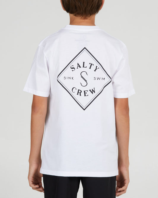 Salty crew T-SHIRTS S/S Tippet Boys S/S Tee - White in White