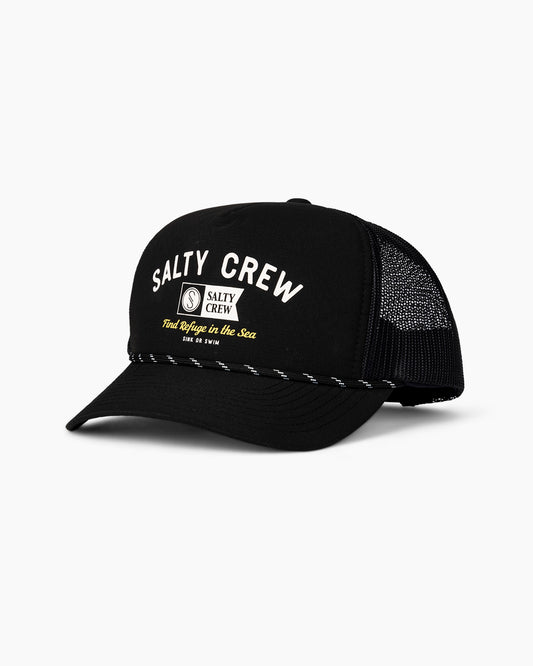 Salty Crew Tarpoon Trucker Hat - Black - Navy – SURF WORLD SURF SHOP