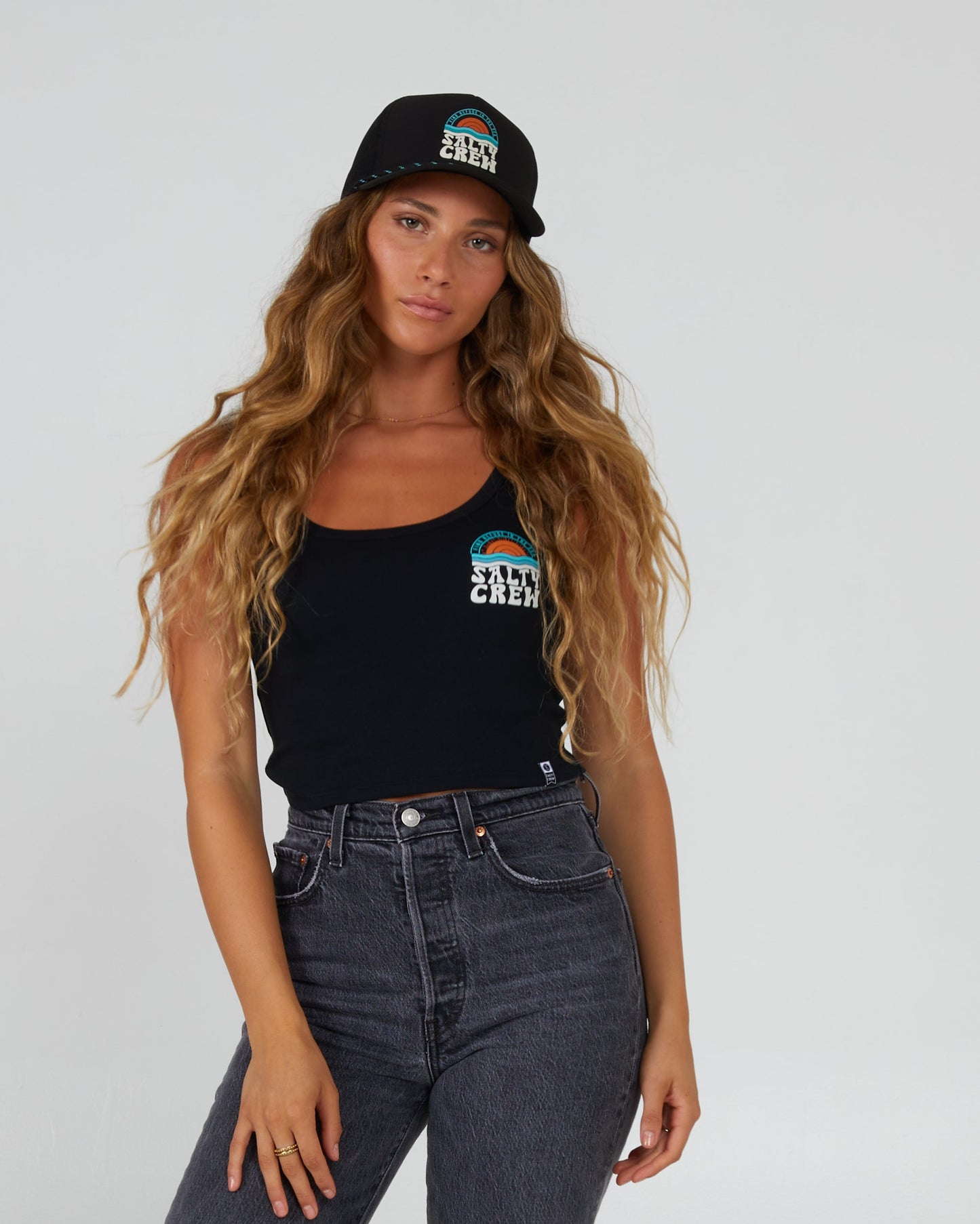 Salty Crew Donna - Sundown Trucker - Black