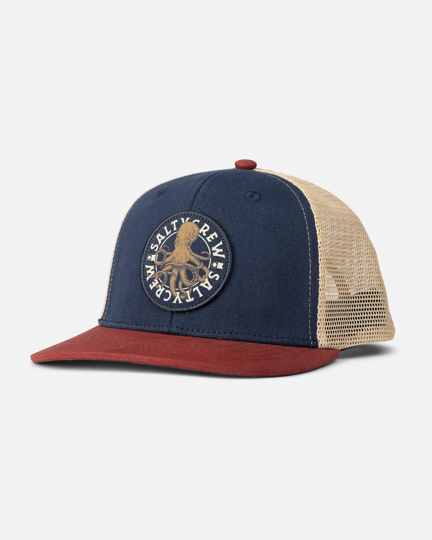 Tentacles  Retro Kids - Navy/Burgundy