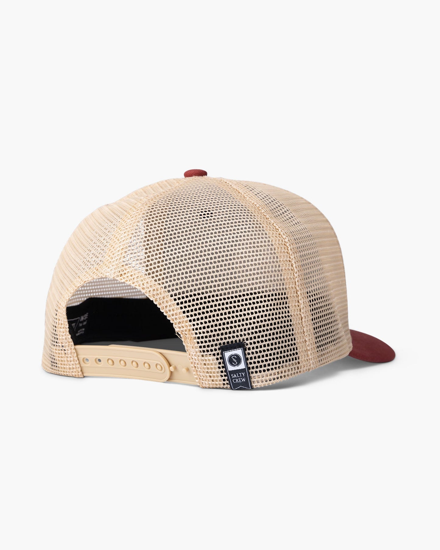 vista trasera de Tentacles Navy/Burgundy Retro Trucker