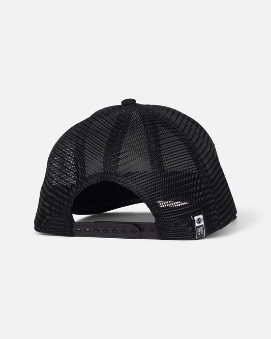 Patched Retro Trucker - Black/White