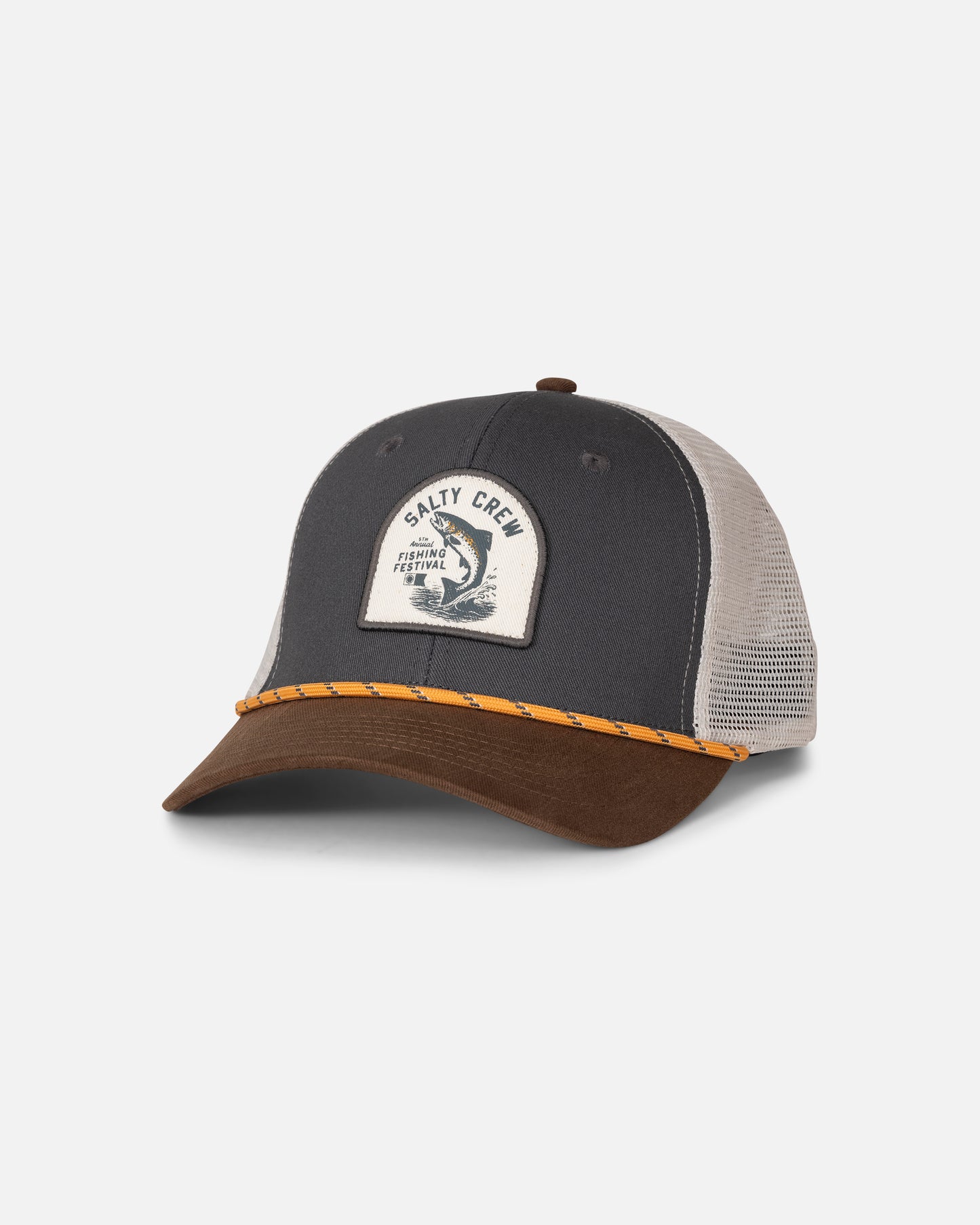 Fishing Club Trucker - Grey Brown