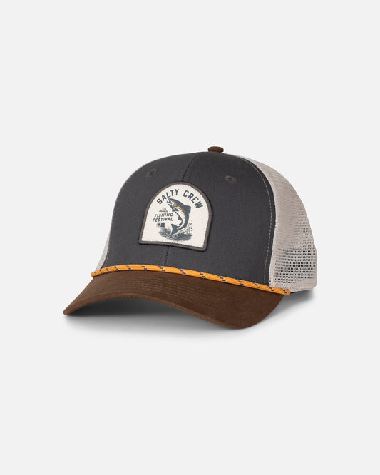 Fishing Club Trucker - Grey Brown