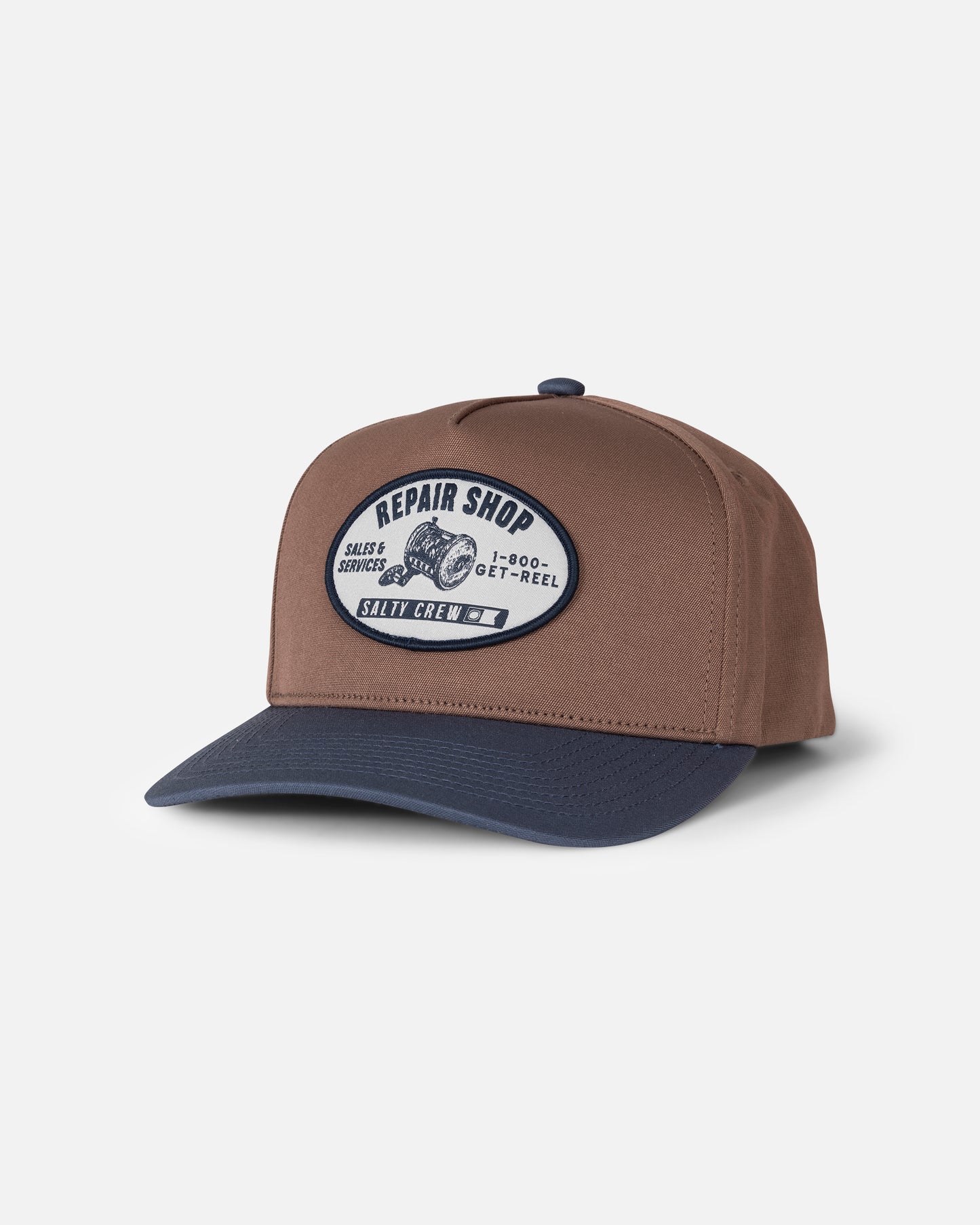 Reel Repair Snapback - Brown/Navy